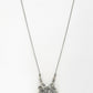 NVR Women's Silver-Toned Radha Krishna Pendant with Chain | Swadesiicart