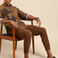 Brown Men Pure Cotton Relaxed Floral Opaque Printed Casual Shirt - Mahotsav