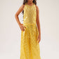 Lil Drama Mehfil Yellow Co-Ordinate Set For Girls - Swadesiicart
