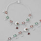 VOJ Set of 2 Stone Studded Heart Shaped Traditional Anklet - Swadesiicart
