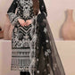 Anaita Black Faux Georgette Stitched Suit with Embroidery Work