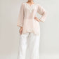Joban Fashion Womens Cotton ChikanKari Off White Cord set - Swadesiicart
