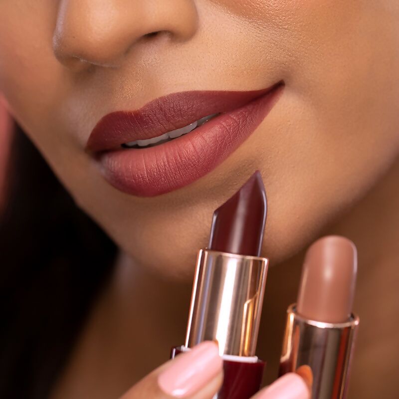 Kay Beauty By Katrina Kaif Matte Drama Long Stay Lipstick - Retro | Swadesiicart