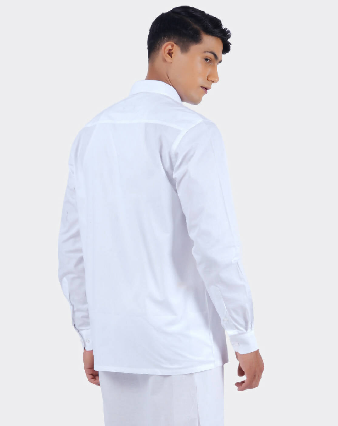 Ramraj Cotton Mens 100 % Cotton Viceroy Full Sleeve White Shirt | Swadesiicart
