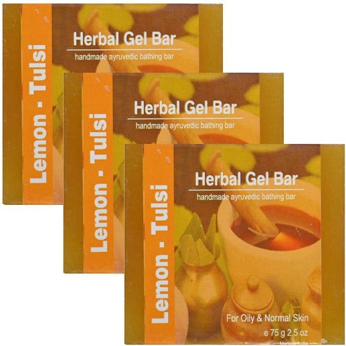 Jain Lemon Tulasi Herbal Gel Bar | Swadesiicart
