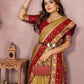 Aastha Fashion Mustard Kalamkari Silk Zari Woven Saree