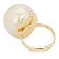 Cream Pearl Adjustable Ring- Ruby Raang | Swadesiicart