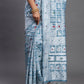 Shree Shyam Fashion Linen Cotton Sky Blue Saree