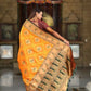PR Fashion Mustard Orange Soft Banarasi Silk With Zari Weaving Meenakari Design Saree | Swadesiicart