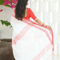Beatitude White Cotton Zig Zag Border Handloom Saree