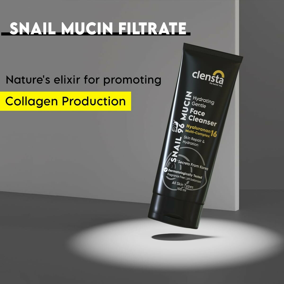 Clensta Snail 96 Mucin Skin Repair Gentle Face Cleanser - Swadesiicart