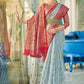 Shree Shyam Fashion Linen Cotton Sky Blue Saree