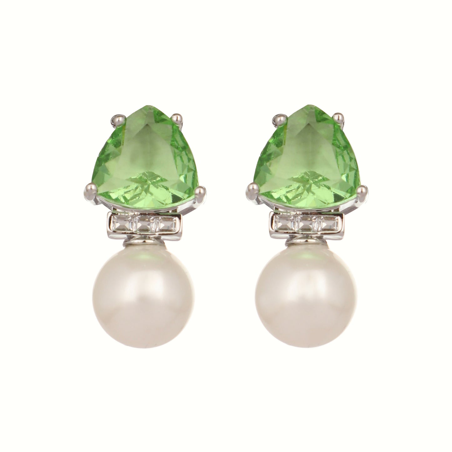 Nuyug Green Emerald Elegance Anti Tarnish Studs | Swadesiicart