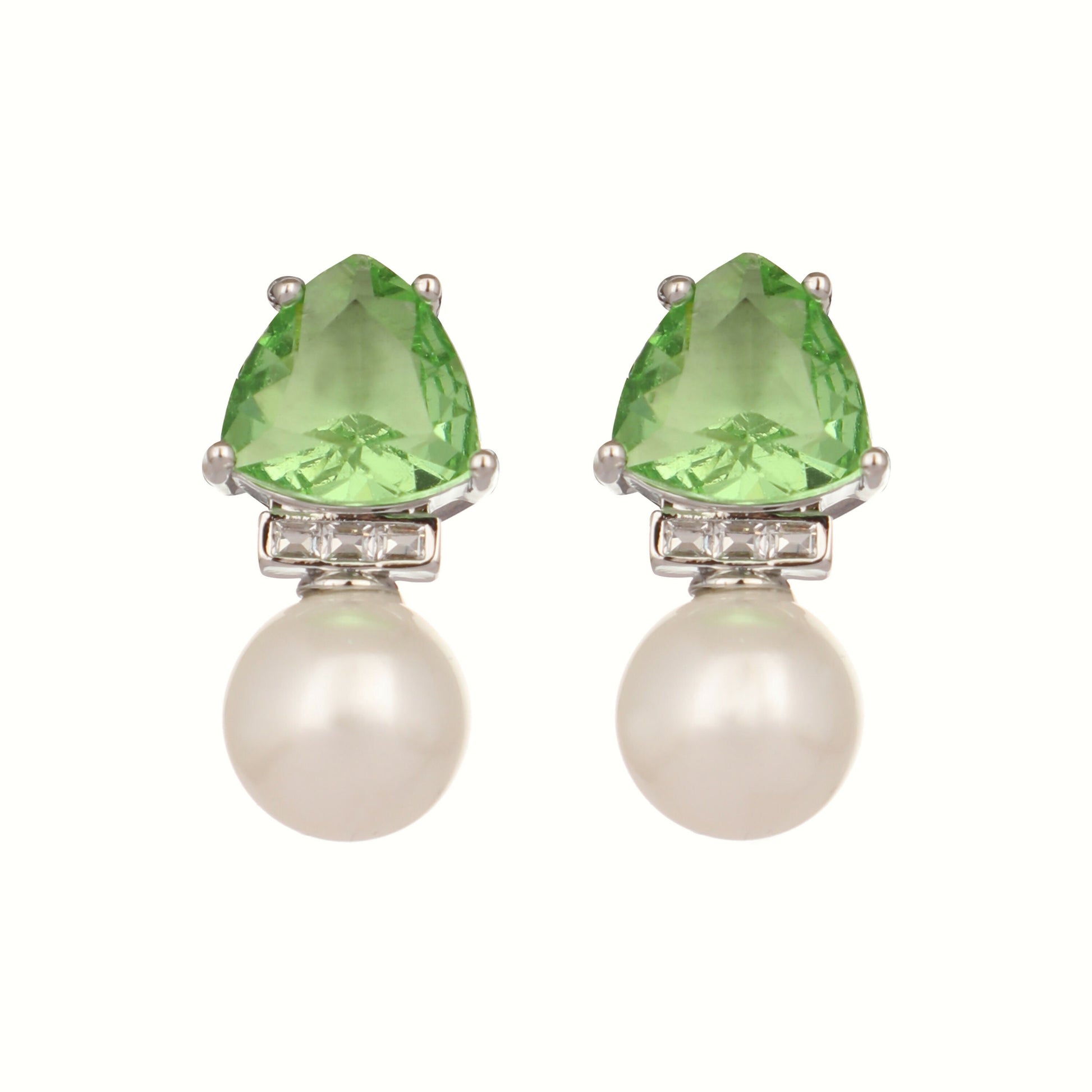 Nuyug Green Emerald Elegance Anti Tarnish Studs | Swadesiicart