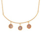 VOJ One Gram Gold-Polished Stone Studded Necklace and Earrings Set - Swadesiicart