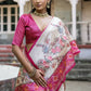 Vishnu Weaves Women's Rani Soft Tussar Silk Small Zari Woven Border Saree with Blouse - Swadesiicart