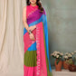Aafreen Partywear Designer Multi Georgette Fancy Saree