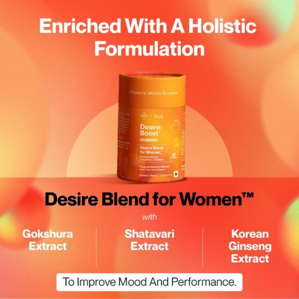 Setu Desire Boost Gummies For Women | Swadesiicart