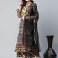 Ahalyaa Women's Multi Colour Crepe Digital Patola Printed Kurta Palazzo Set With Dupatta | Swadesiicart