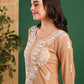 ADA Ethnic Motifs Embroidered Chikankari Kurta with Trousers | Swadesiicart