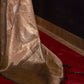Mitera Beige & Gold-Toned Woven Design Zari Silk Blend Banarasi Saree | Swadesiicart