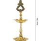 Spillbox Gold Toned Small Kuthu Vilakku Lakshmi Diya Pooja Essentials | Swadesiicart