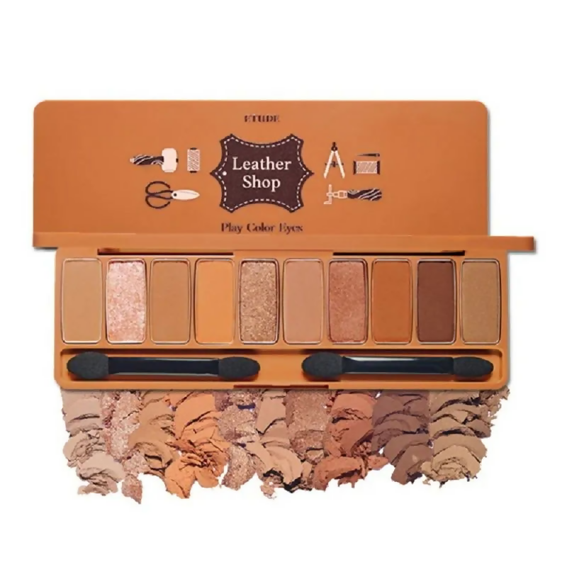 Etude House Play Color Eyes Leather Shop - 10 Color Eye Shadow Palette - Swadesiicart