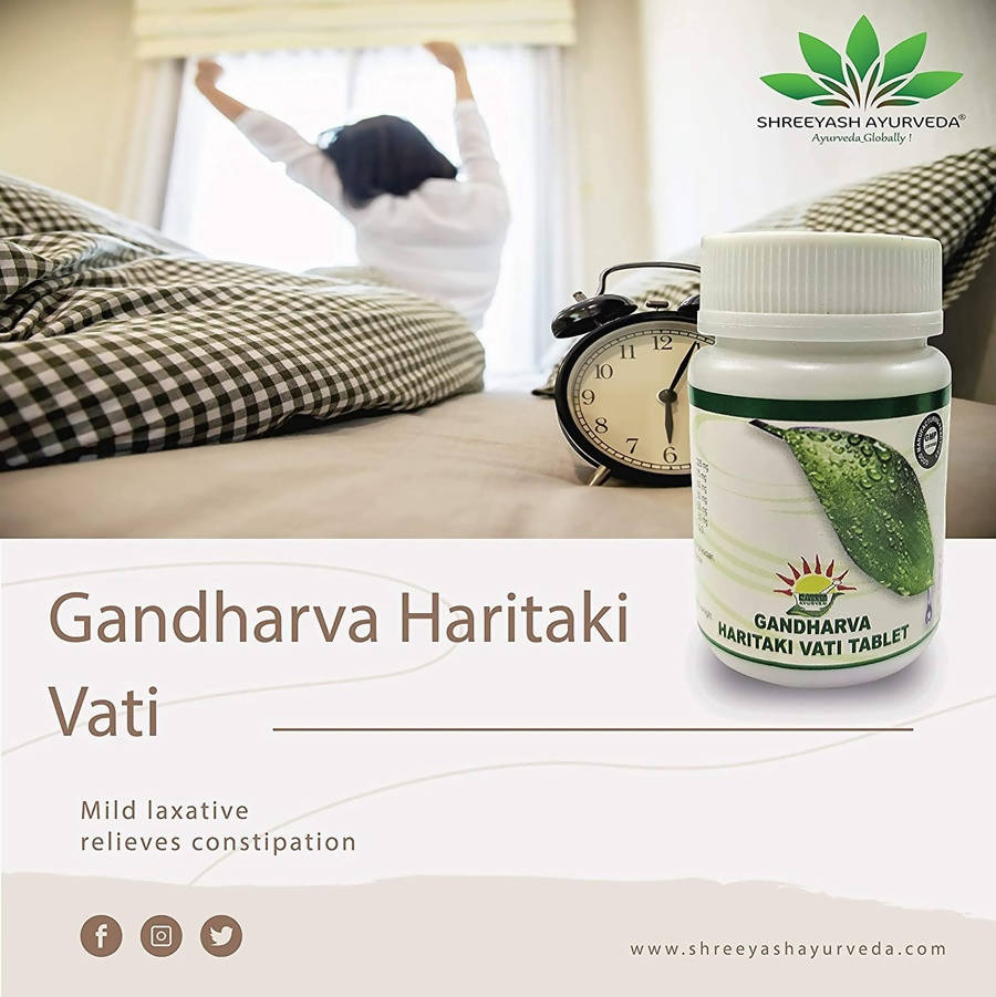 Shreeyash Ayurveda Gandharva Haritaki Vati Tablets | Swadesiicart