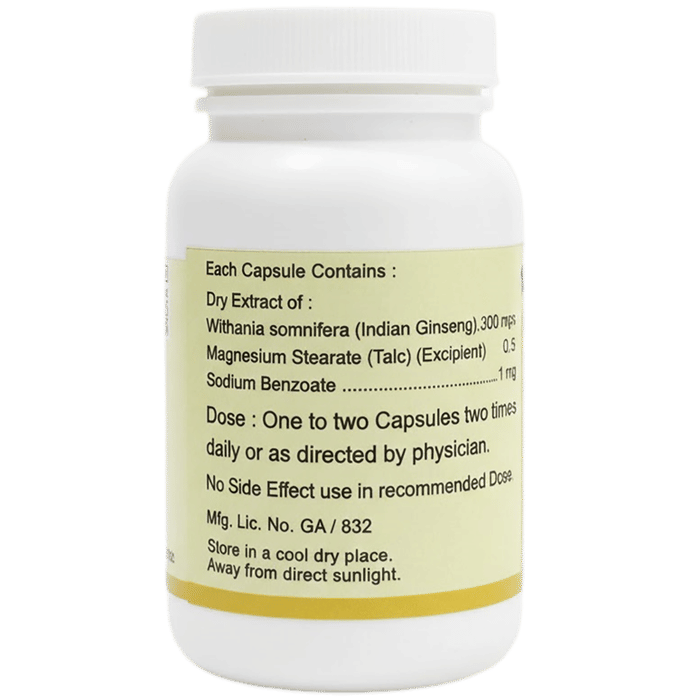 Indian Remedies Extract Of Ashwagandha Capsules | Swadesiicart