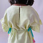 ArthLife Yellow Donuts Embroidered Dress