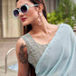 Tikhi Imli Woven Design Satin Ready to Wear Saree | Swadesiicart