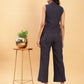 BohoJazz In Power Carbon Blue Tailored Waistcoat with Trousers Co-ord Set - Swadesiicart