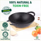 The Indus Valley CASTrong Cast Iron Kadai, Pre-seasoned, Nonstick, 100% Pure, Toxin-free, Spatula, 25.2cm, 2.2L, 2.37kg