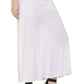 Asmaani White Color Lycra Fabric Flared Palazzo