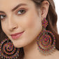 Shining Diva Multicoloured Oxidised Contemporary Drop Earrings
