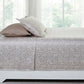 MYTRIDENTBeige White Ethnic Motifs 100% Cotton 400 TC King Bedsheet with 4 Pillow Covers - Swadesiicart