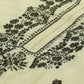 ADA Women Yellow & Olive Green Chikankari Floral Embroidered Sustainable Handloom Kurta with Trousers | Swadesiicart