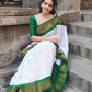 Kalini Checked Woven Design Banarasi Saree | Swadesiicart