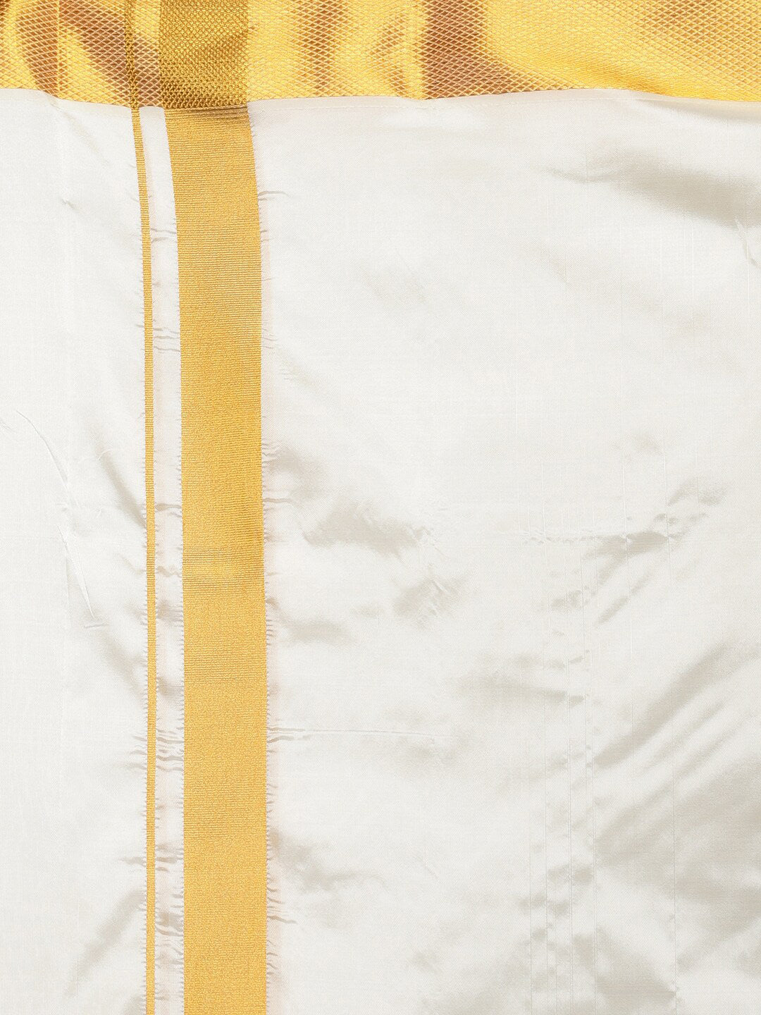 Sethukrishna Men Cream-Coloured Solid Dhoti | Swadesiicart