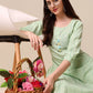 Kalini Women Woven Striped Thread Work Kurta with Trousers - Swadesiicart