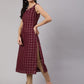 Aks Checked Chanderi Silk Straight Kurta