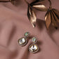 Green Stone Kundan Earrings- Ruby Raang | Swadesiicart