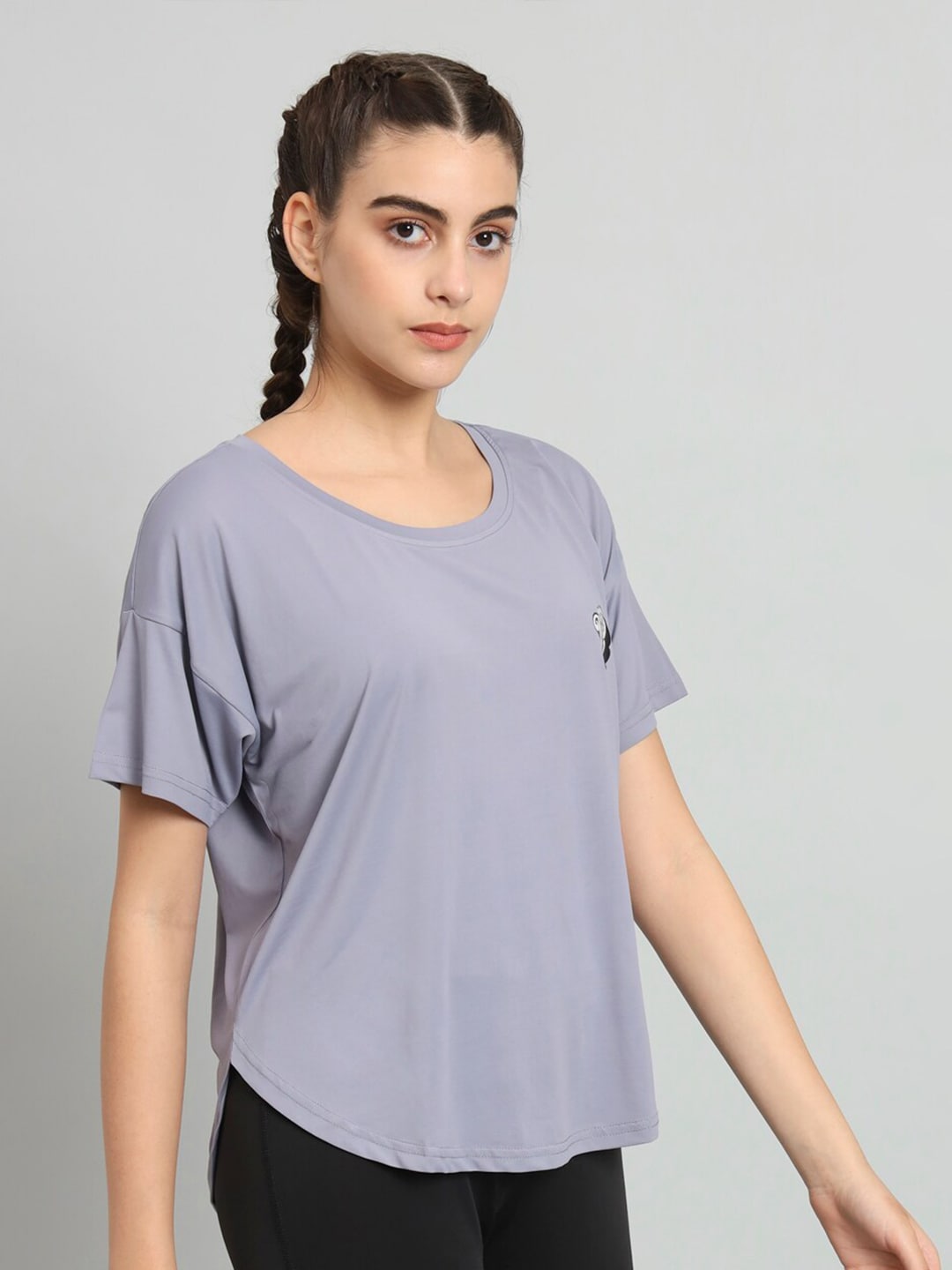 MKH Drop-Shoulder Sleeves Relaxed Fit Dri-FIT T-shirt - Swadesiicart