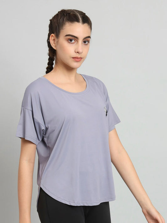 MKH Drop-Shoulder Sleeves Relaxed Fit Dri-FIT T-shirt - Swadesiicart
