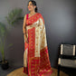 Joban Fashion Red Butti Banarasi Silk Sarees | Swadesiicart