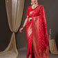 Anouk Floral Zari Banarasi Saree | Swadesiicart