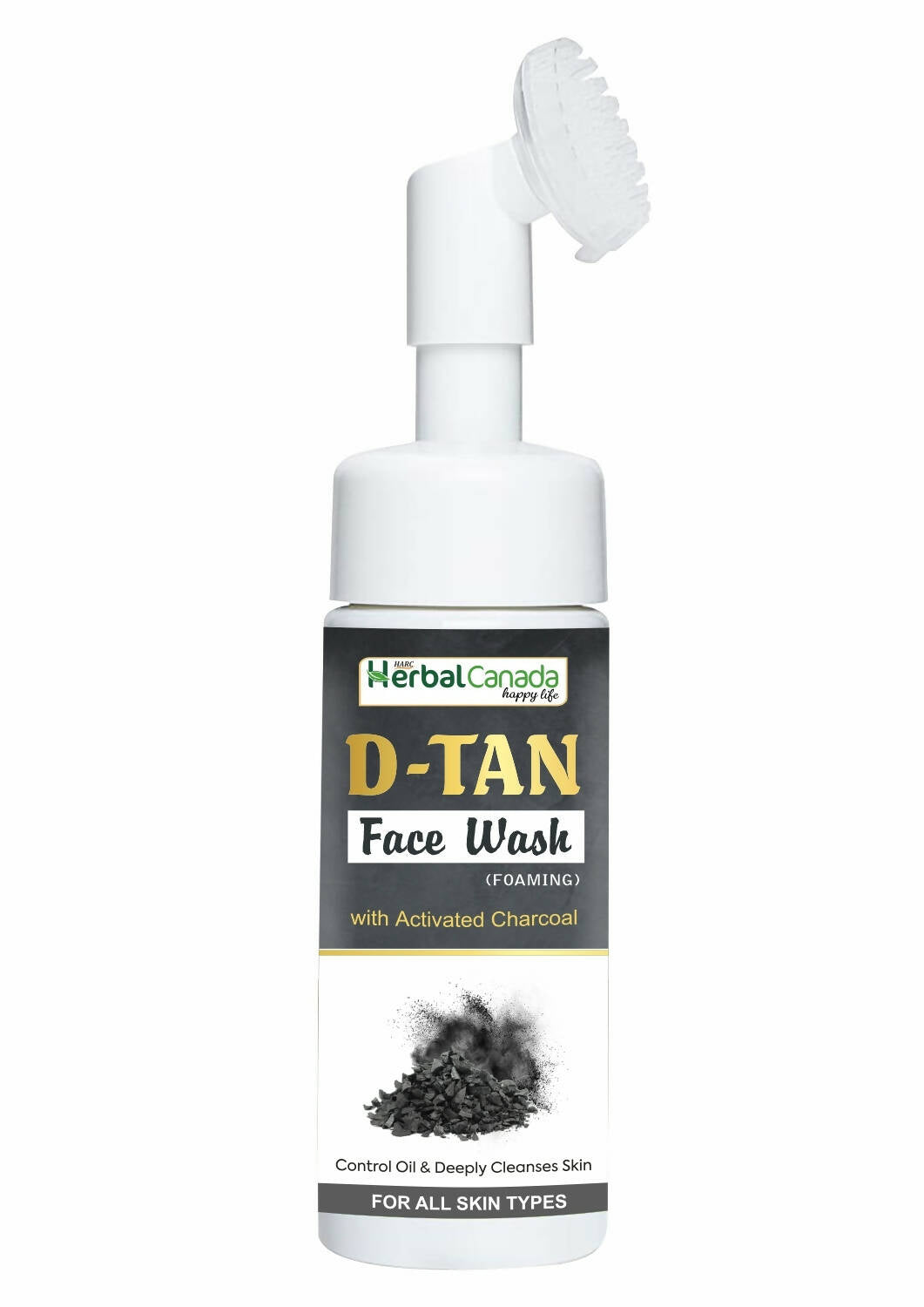 Herbal Canada D-Tan Foam Face Wash with Built in Face Brush | Swadesiicart