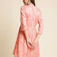 Peach Chiffon Paisley Printed Top - Himanshi - Swadesiicart
