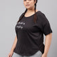 MKH Plus Size Typography Printed Dri-FIT Relaxed Fit Drop-Shoulder Sleeves Gym T-shirt - Swadesiicart