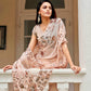 Tikhi Imli Floral Sequinned Georgette Saree | Swadesiicart